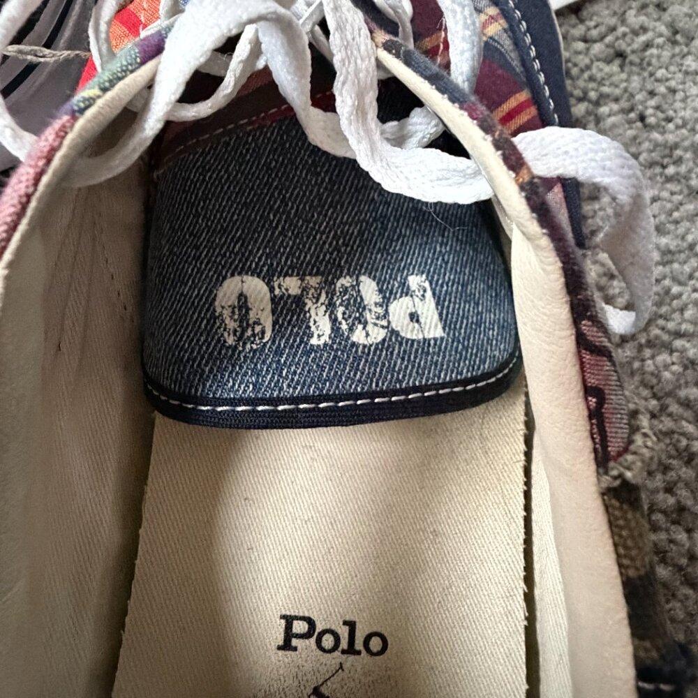 Polo Ralph Lauren Keaton Patchwork Sneakers Men's Size 13 -Skater Inspired -GUC - Picture 9 of 14
